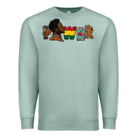 Seafoam Power Juneteenth Premium Sweatshirt - FaDigitalArtStudio