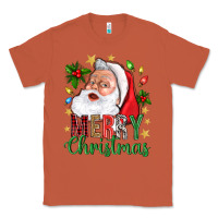 Copper Merry Christmas With Santa Classic Tee - BundleAndBundleShop