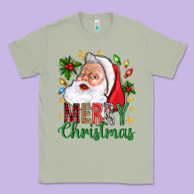 Merry Christmas With Santa Classic Tee Designed By Bundleandbundleshop
