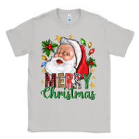 Moon Dust Merry Christmas With Santa Classic Tee - BundleAndBundleShop