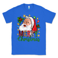 True Royal Merry Christmas With Santa Classic Tee - BundleAndBundleShop