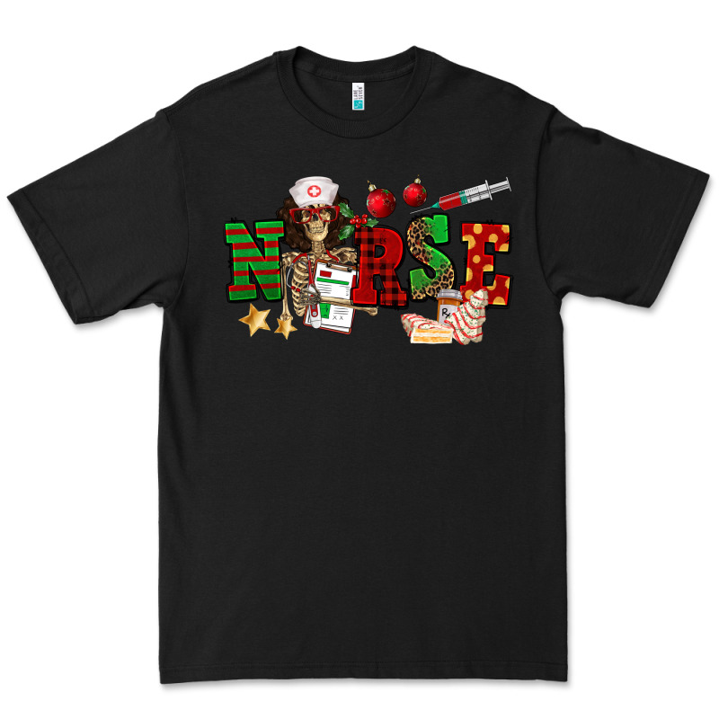 Christmas Nurse Premium Tee by NancyCooperArtShop | Teevron