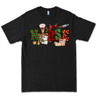 Black Christmas Nurse Premium Tee - NancyCooperArtShop