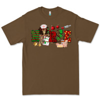 Cacao Christmas Nurse Premium Tee - NancyCooperArtShop
