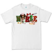 White Christmas Nurse Premium Tee - NancyCooperArtShop
