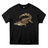Black crocodile Heavy Core Tee - LillyAllenDesigns