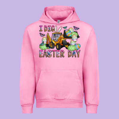 I Dig Easter Day Urban Hoodie Designed By Cowhidedigitalart
