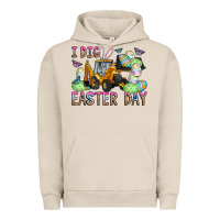Pigment French Oak I Dig Easter Day Urban Hoodie - CowhideDigitalArt