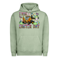 Pigment Oil Green I Dig Easter Day Urban Hoodie - CowhideDigitalArt
