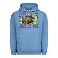 Pigment Pebble Blue I Dig Easter Day Urban Hoodie - CowhideDigitalArt