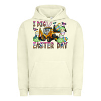 Pigment Pistachio I Dig Easter Day Urban Hoodie - CowhideDigitalArt
