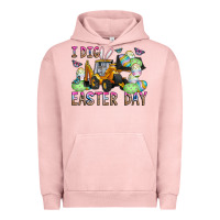 Pigment Salmon I Dig Easter Day Urban Hoodie - CowhideDigitalArt