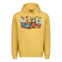 Antique Gold mexico fiesta coffee cups Premium Hoodie - OliviaCreatesArt