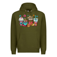 Army Green mexico fiesta coffee cups Premium Hoodie - OliviaCreatesArt