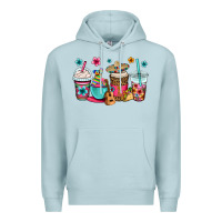 Blue Mist mexico fiesta coffee cups Premium Hoodie - OliviaCreatesArt