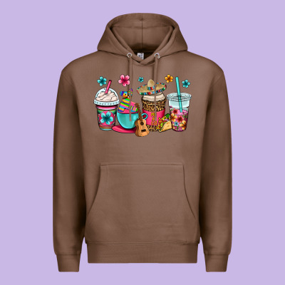 Mexico Fiesta Coffee Cups Premium Hoodie Designed By Oliviacreatesart