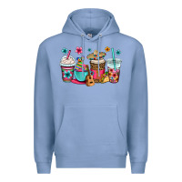 Colony Blue mexico fiesta coffee cups Premium Hoodie - OliviaCreatesArt