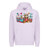 Lilac mexico fiesta coffee cups Premium Hoodie - OliviaCreatesArt