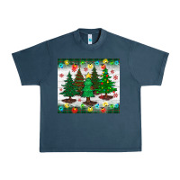 Midnight Navy christmas trees tumbler Urban Heavy Tee - BundleAndBundleShop