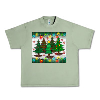 Oil Green christmas trees tumbler Urban Heavy Tee - BundleAndBundleShop