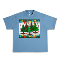 Pebble Blue christmas trees tumbler Urban Heavy Tee - BundleAndBundleShop