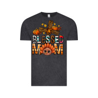 Vintage Black Western Blessed Mom With Cross Vintage Tee - BundleAndBundleShop