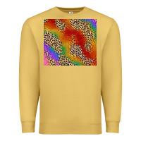 Antique Gold Pride rainbow leopard design Premium Sweatshirt - FaDigitalArtStudio