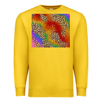 Lemon Pride rainbow leopard design Premium Sweatshirt - FaDigitalArtStudio