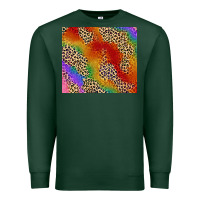 Sports Green Pride rainbow leopard design Premium Sweatshirt - FaDigitalArtStudio