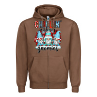 Chestnut chillin with my gnomies Zipper Hoodie - CowGirlArtShop