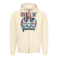 Sandshell chillin with my gnomies Zipper Hoodie - CowGirlArtShop
