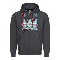 Smoke chillin with my gnomies Zipper Hoodie - CowGirlArtShop