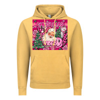 Vintage Mustard pink christmas vibes Vintage Hoodie - MaliasSmallBusiness
