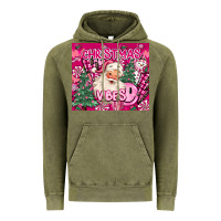 Vintage Olive pink christmas vibes Vintage Hoodie - MaliasSmallBusiness