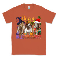 Copper Happy Hallothanksmas Goats Classic Tee - BundleAndBundleShop