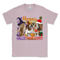 Lilac Happy Hallothanksmas Goats Classic Tee - BundleAndBundleShop