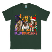 Sports Green Happy Hallothanksmas Goats Classic Tee - BundleAndBundleShop