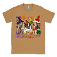 Toasted Coconut Happy Hallothanksmas Goats Classic Tee - BundleAndBundleShop