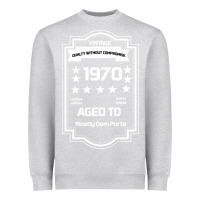 Heather Grey vintage quality without compromise 1970 Heavyweight Sweatshirt - Bettercallsaul