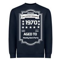 Navy vintage quality without compromise 1970 Heavyweight Sweatshirt - Bettercallsaul