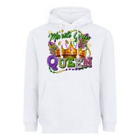 White mardi gras queen Heavyweight Hoodie - FaDigitalArtStudio