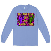 Colony Blue mardi gras i'm just here for the craw fish with lobster Long Sleeve Tee - RanaPortraitStore