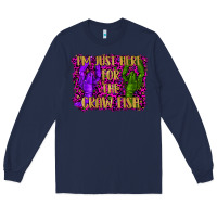 Navy mardi gras i'm just here for the craw fish with lobster Long Sleeve Tee - RanaPortraitStore