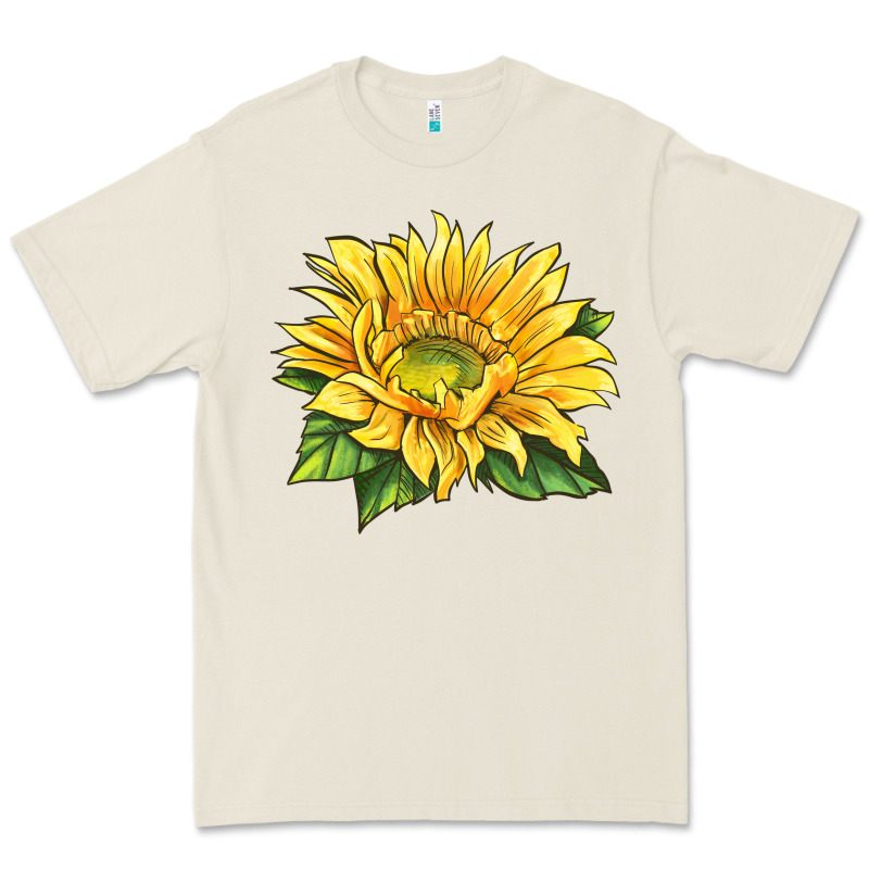 Starburst Greenburst Sunflower Premium Tee by LillyAllenDesigns | Teevron
