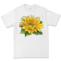 White starburst greenburst sunflower Premium Tee - LillyAllenDesigns