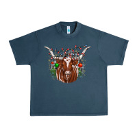 Midnight Navy christmas  texas longhorn Urban Heavy Tee - JahusDesignShop