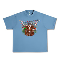 Pebble Blue christmas  texas longhorn Urban Heavy Tee - JahusDesignShop