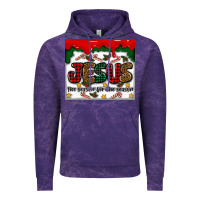Cloud Purple jesus the reason for the season Vintage Hoodie - MaliasSmallBusiness