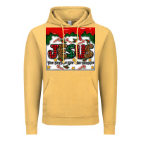 Vintage Mustard jesus the reason for the season Vintage Hoodie - MaliasSmallBusiness