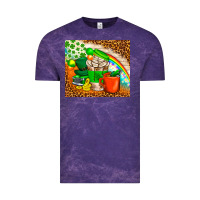 Cloud Purple Coffee Cups St Patricks Day Tumbler Vintage Tee - BundleAndBundleShop